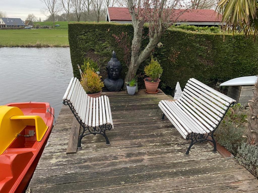 Einzigartiges Haus Am Isselmeer Wervershoof エクステリア 写真